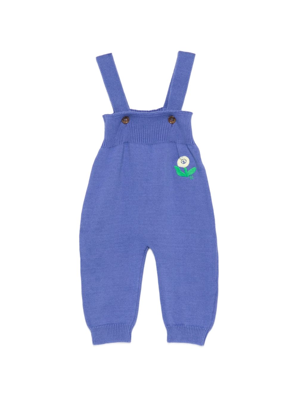Salopette per neonato Bobo Choses Kids blu con ricamo floreale B226AB031 511 BOBO CHOSES KIDS 
