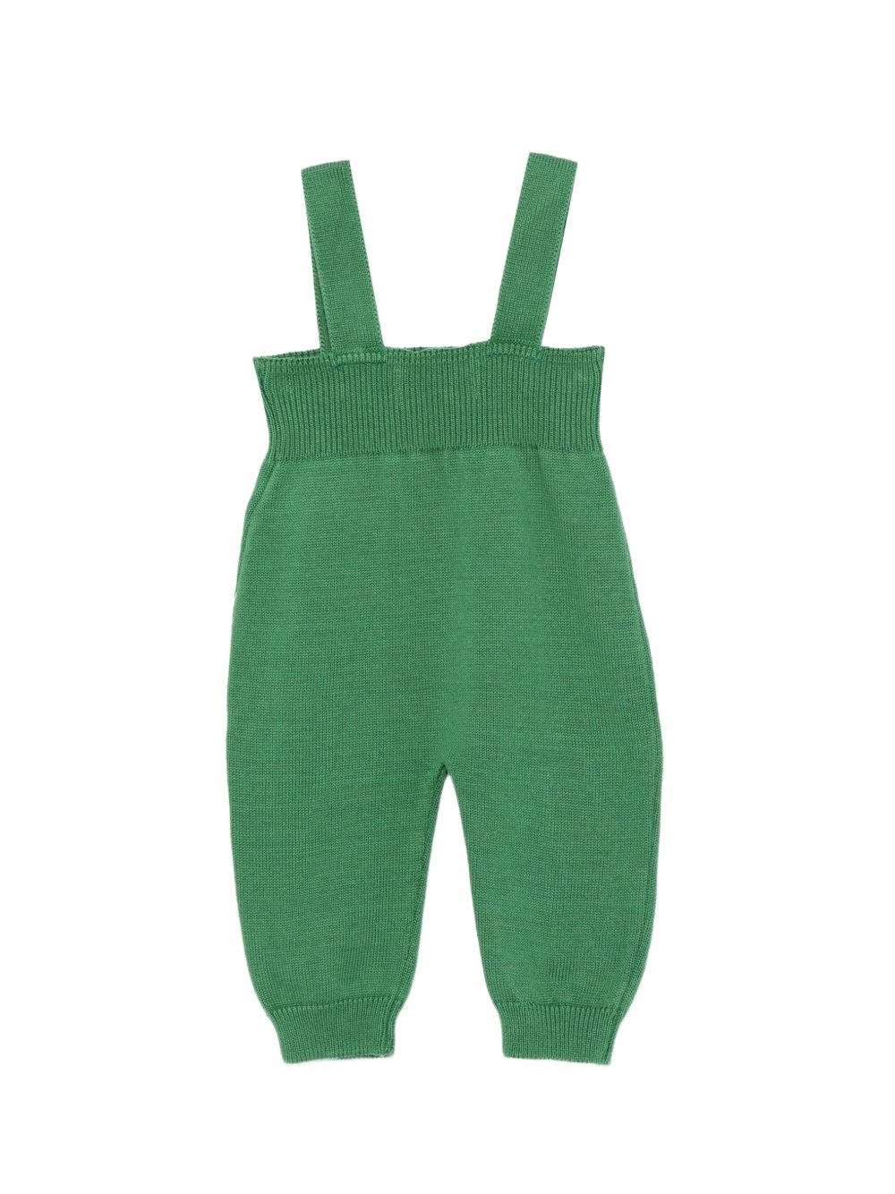 Salopette per neonato Bobo Choses verde con ricamo a fungo B226AB032 311 BOBO CHOSES KIDS 