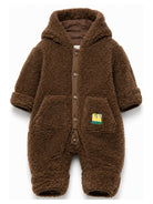 Giubbino per neonato Bobo Choses Kids marrone con cappuccio B226AB033 201 BOBO CHOSES KIDS 