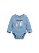 T-shirt per neonato Bobo Choses Kids azzurra con stampa grafica sul davanti B226AB036 451 BOBO CHOSES KIDS 