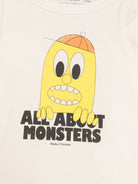 T-shirt per neonato Bobo Choses Kids beige con stampa grafica sul davanti B226AB042 199 BOBO CHOSES KIDS 