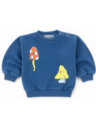Felpa per neonato Bobo Choses blu con stampa grafica B226AB059 421 BOBO CHOSES KIDS 