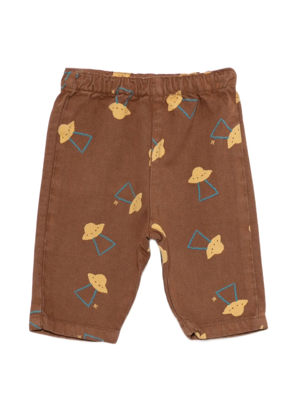 Pantaloni per neonato Bobo Choses Kids marrone con stampa ufo all- over B226AB075 211 BOBO CHOSES KIDS 