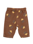 Pantaloni per neonato Bobo Choses Kids marrone con stampa ufo all- over B226AB075 211 BOBO CHOSES KIDS 