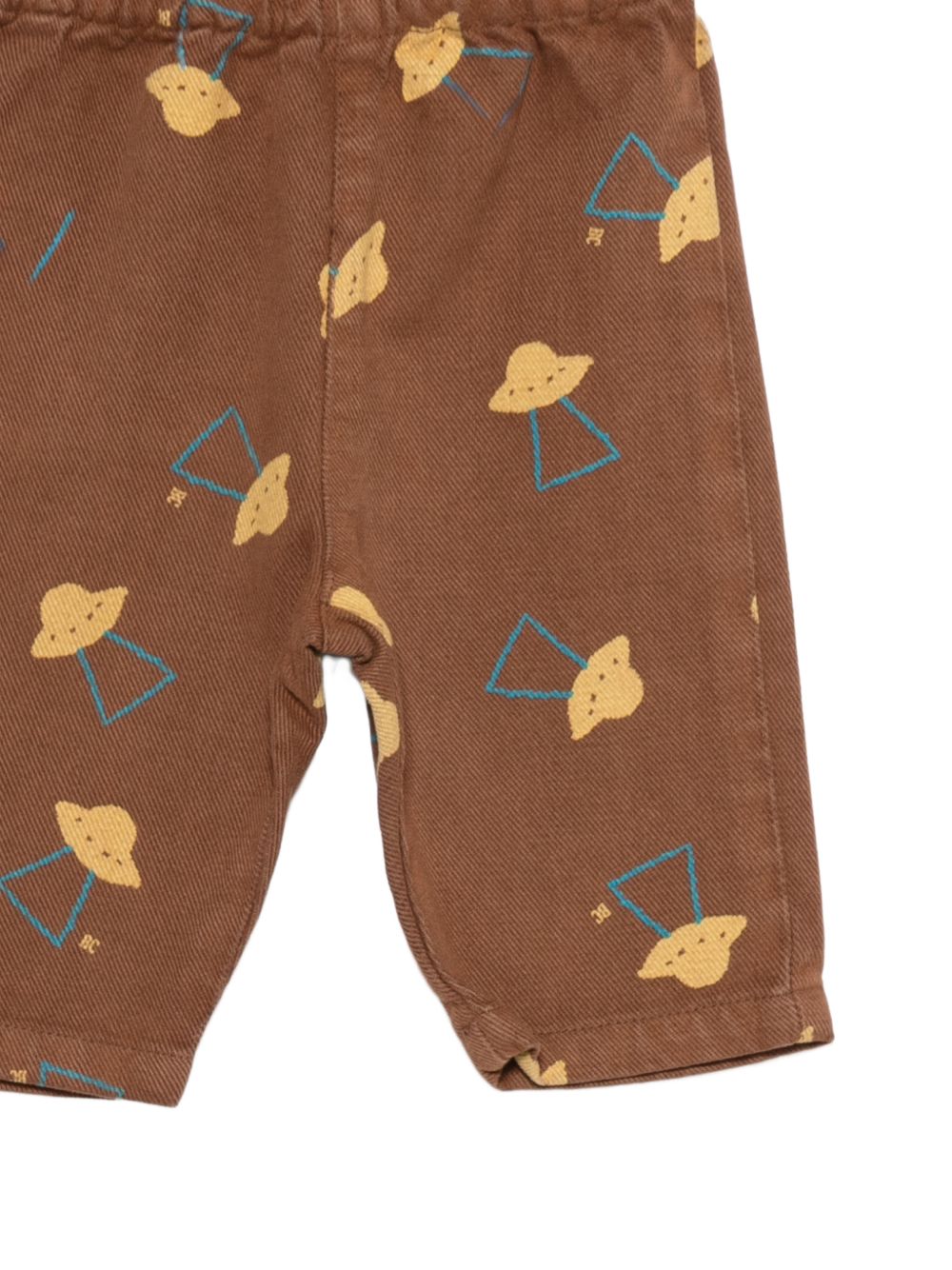 Pantaloni per neonato Bobo Choses Kids marrone con stampa ufo all- over B226AB075 211 BOBO CHOSES KIDS 