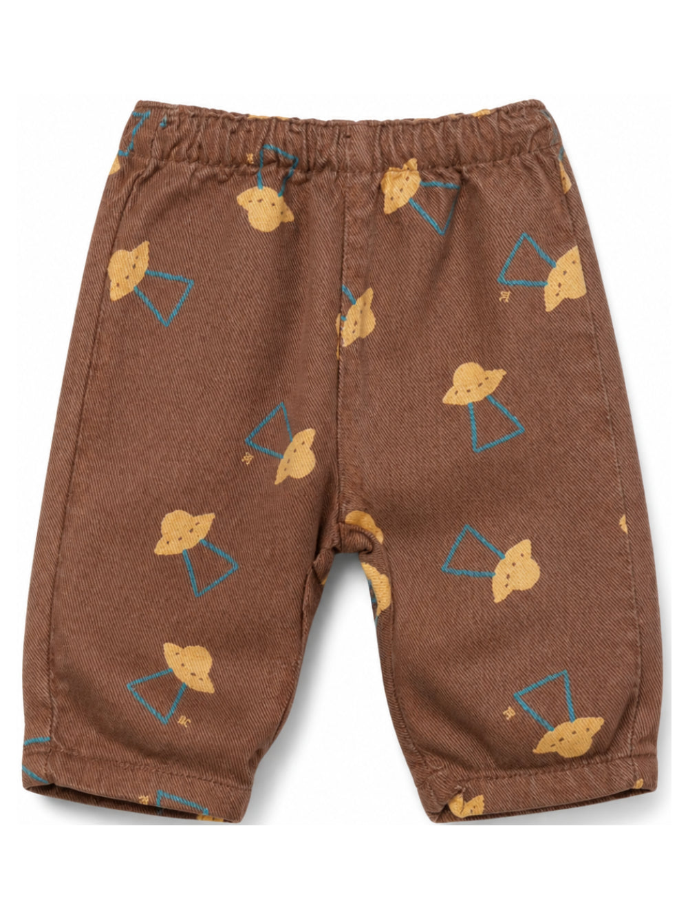 Pantaloni per neonato Bobo Choses Kids marrone con stampa ufo all- over B226AB075 211 BOBO CHOSES KIDS 