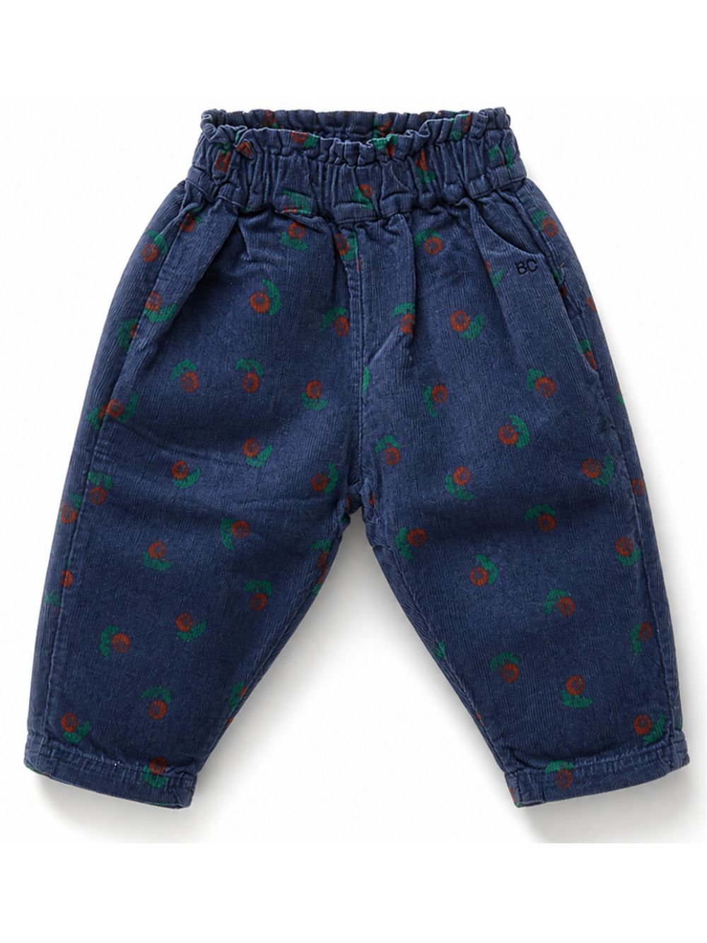 Pantaloni per neonati Bobo Choses Kids blu con trama a coste B226AB076 411 BOBO CHOSES KIDS 