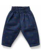 Pantaloni per neonati Bobo Choses Kids blu con trama a coste B226AB076 411 BOBO CHOSES KIDS 