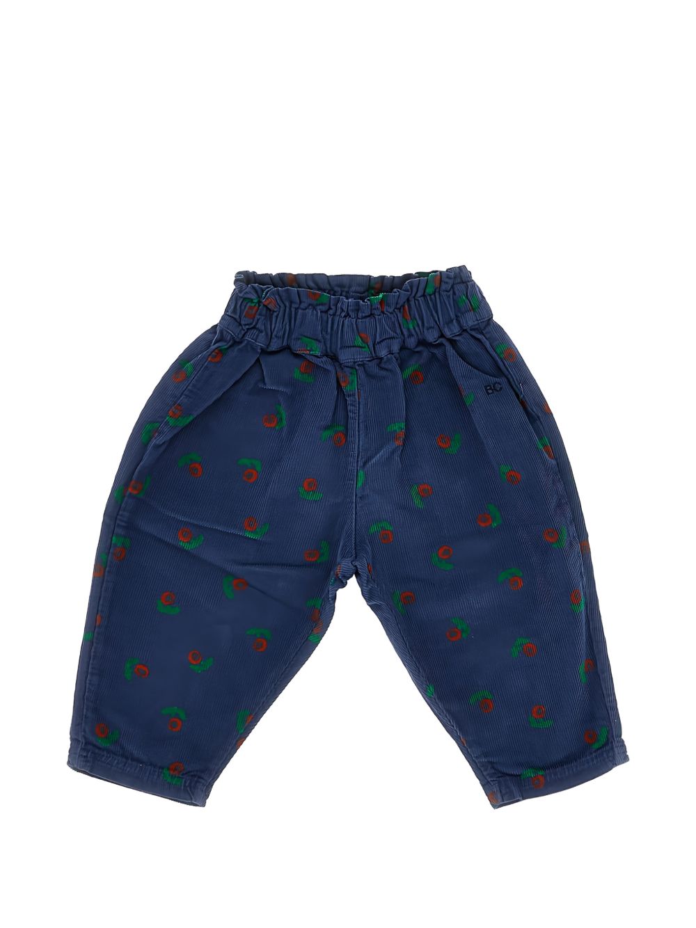 Pantaloni per neonati Bobo Choses Kids blu con trama a coste B226AB076 411 BOBO CHOSES KIDS 