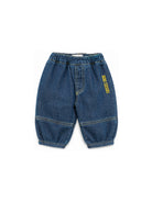 Jeans per neonato Bobo Choses Kids blu con logo ricamato B226AB080 401 BOBO CHOSES KIDS 