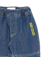 Jeans per neonato Bobo Choses Kids blu con logo ricamato B226AB080 401 BOBO CHOSES KIDS 