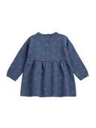 Abito per neonata Bobo Choses Kids blu con stampa floreale all-over B226AB081 411 BOBO CHOSES KIDS 