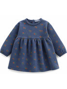 Abito per neonata Bobo Choses Kids blu con stampa floreale all-over B226AB081 411 BOBO CHOSES KIDS 
