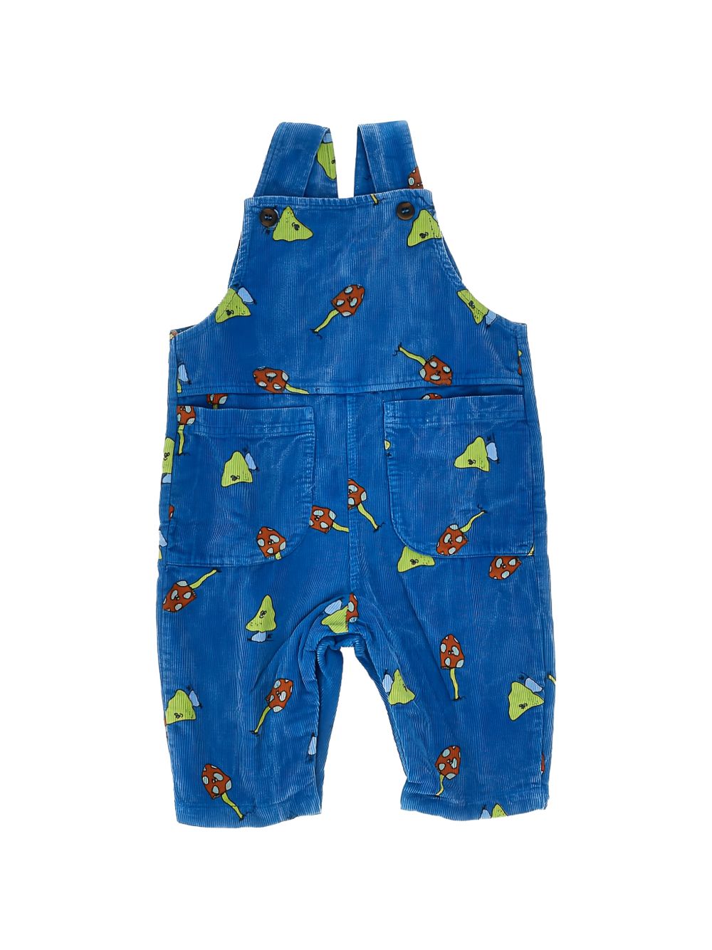 Salopette per neonato Bobo Choses Kids blu con trama a coste B226AB084 421 BOBO CHOSES KIDS 