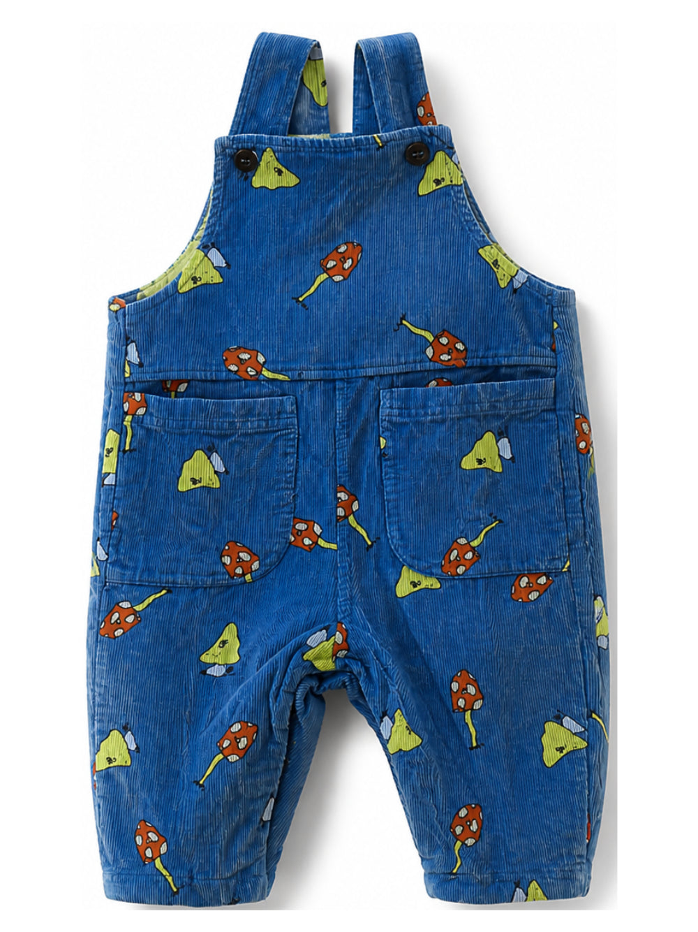 Salopette per neonato Bobo Choses Kids blu con trama a coste B226AB084 421 BOBO CHOSES KIDS 