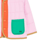 Giacca per neonata Bobo Choses Kids multicolore trapuntata con scollo rotondo B226AB093 661 BOBO CHOSES KIDS 