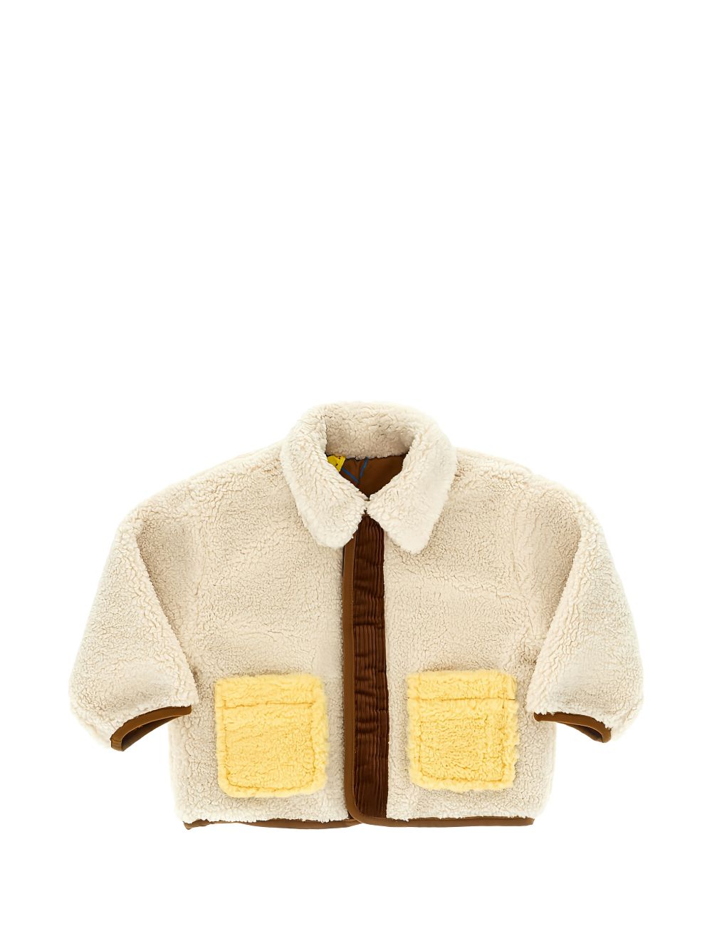 Giacca reversibile per neonato Bobo Choses marrone Pixel Abduction con stampa grafica B226AB094 211 BOBO CHOSES KIDS 