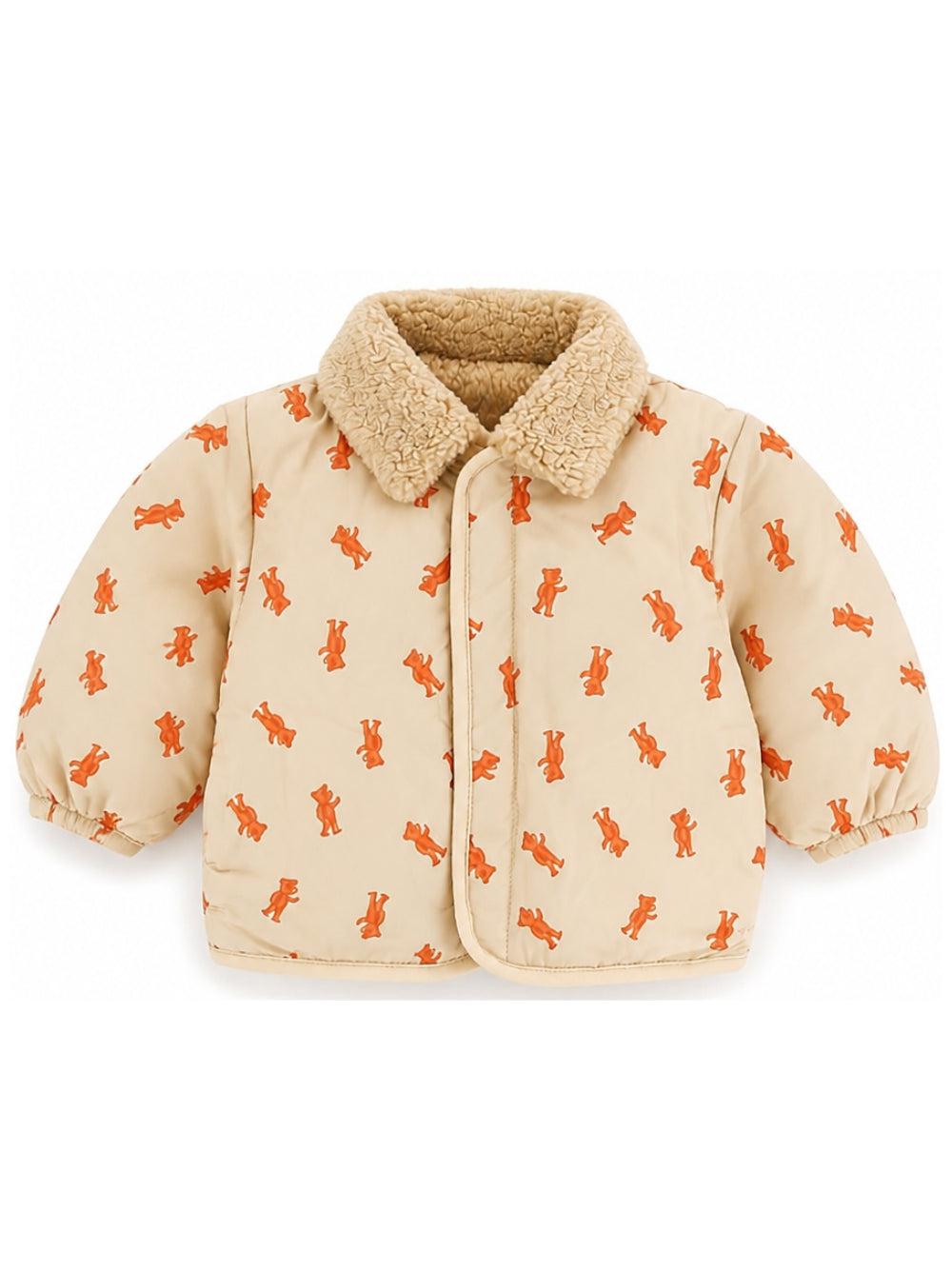 Giacca reversibile per neonato Bobo Choses beige con stampa grafica B226AB095 681 BOBO CHOSES KIDS 