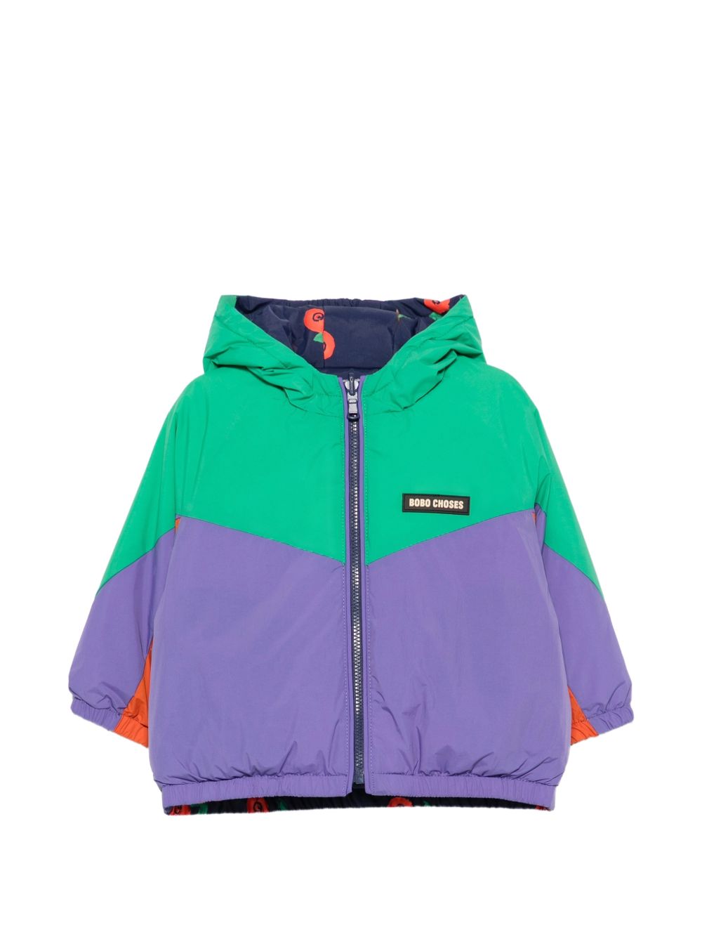 Giubbino per neonato Bobo Choses Kids multicolore con patch logo B226AB097 411 BOBO CHOSES KIDS 