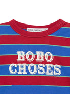 Felpe per neonato Bobo Choses multicolore a righe con stampa logo B226AB098 991 BOBO CHOSES KIDS 