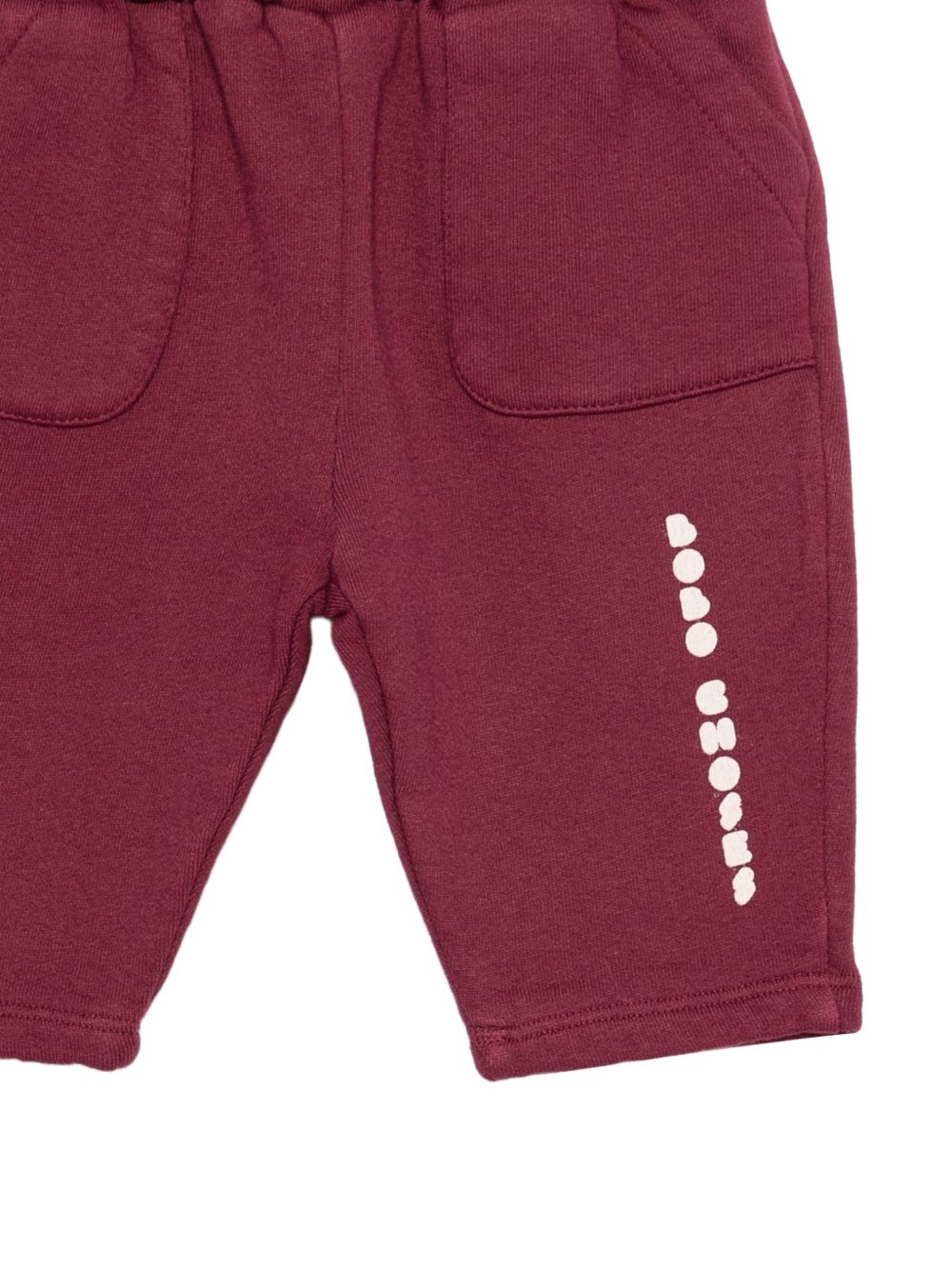 Pantatuta per neonato Bobo Choses rosso con stampa logo sul davanti B226AB101 641 BOBO CHOSES KIDS 