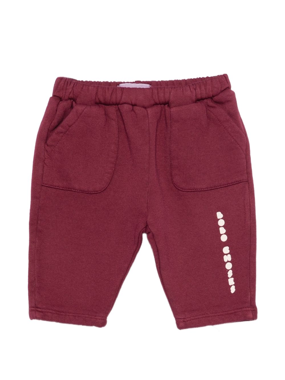 Pantatuta per neonato Bobo Choses rosso con stampa logo sul davanti B226AB101 641 BOBO CHOSES KIDS 