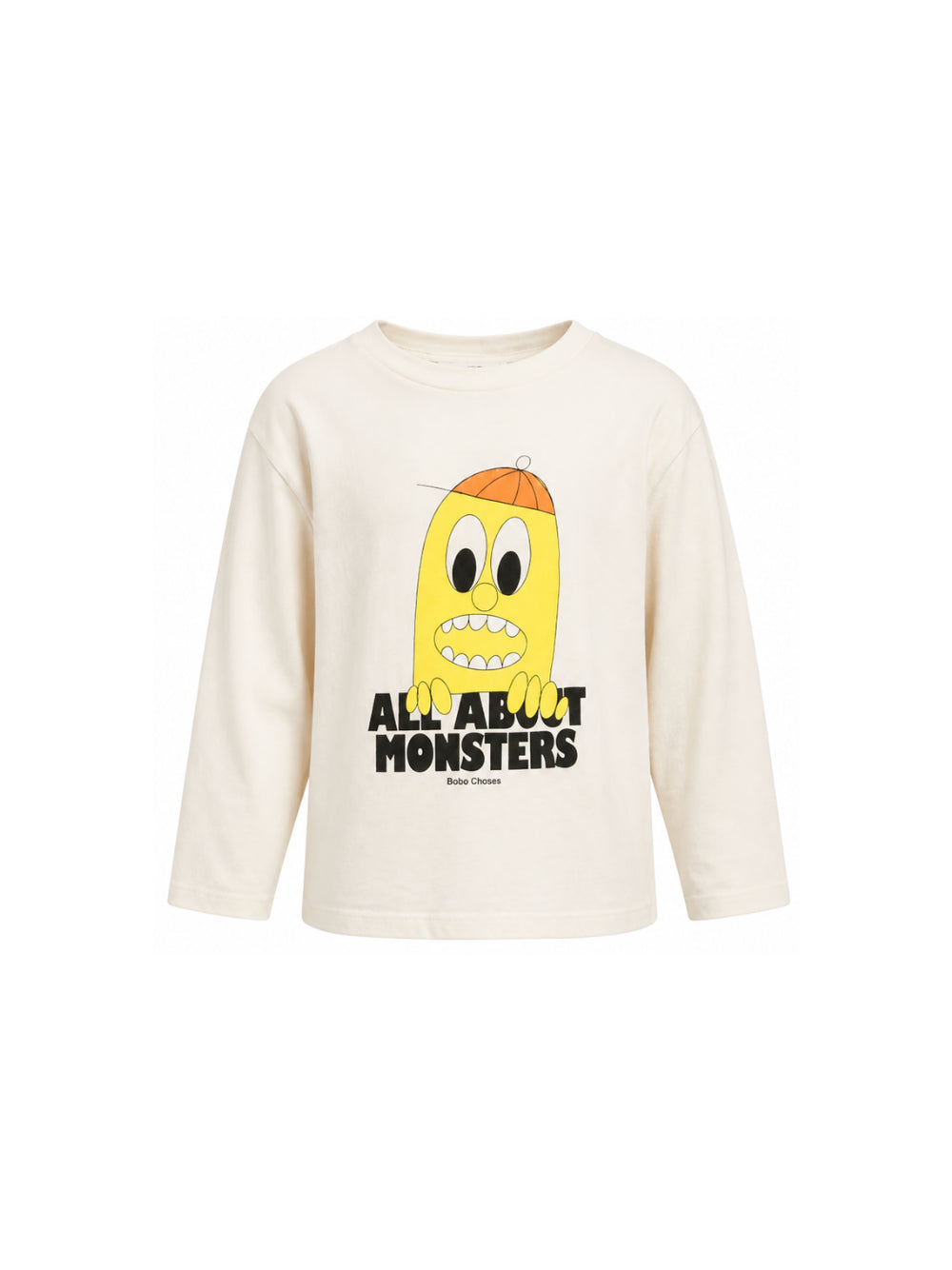 T-shirt per bambino Bobo Choses Kids bianco crema con stampa grafica B226AC007 199 BOBO CHOSES KIDS 