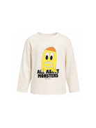 T-shirt per bambino Bobo Choses Kids bianco crema con stampa grafica B226AC007 199 BOBO CHOSES KIDS 