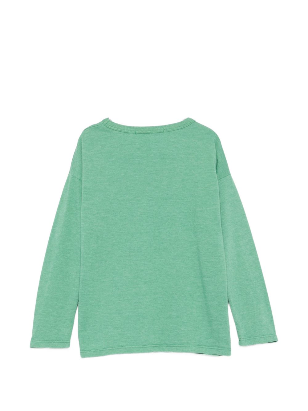 T-shirt per bambino Bobo Choses Kids verde con stampa logo sul davanti B226AC015 331 BOBO CHOSES KIDS 