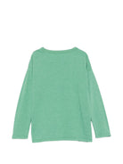 T-shirt per bambino Bobo Choses Kids verde con stampa logo sul davanti B226AC015 331 BOBO CHOSES KIDS 