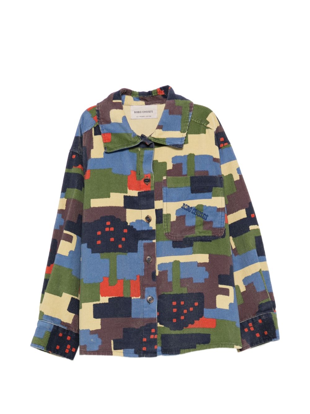 Camicia per bambino Bobo Chose Kids multicolor con stampa geometrica B226AC026 991 BOBO CHOSES KIDS 