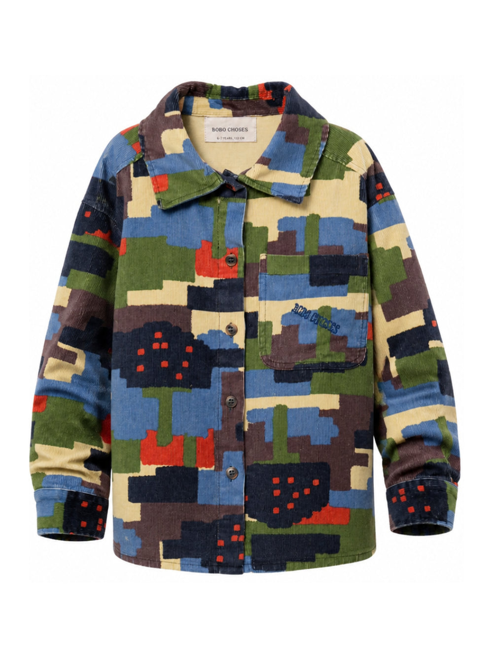 Camicia per bambino Bobo Chose Kids multicolor con stampa geometrica B226AC026 991 BOBO CHOSES KIDS 