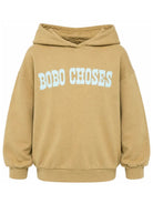 Felpa per bambino Bobo Choses Kids verde con stampa logo sul davanti B226AC048 370 BOBO CHOSES KIDS 