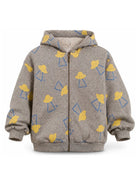 Felpa per bambino Bobo Choses Kids grigia con stampa alieni all-over B226AC049 051 BOBO CHOSES KIDS 