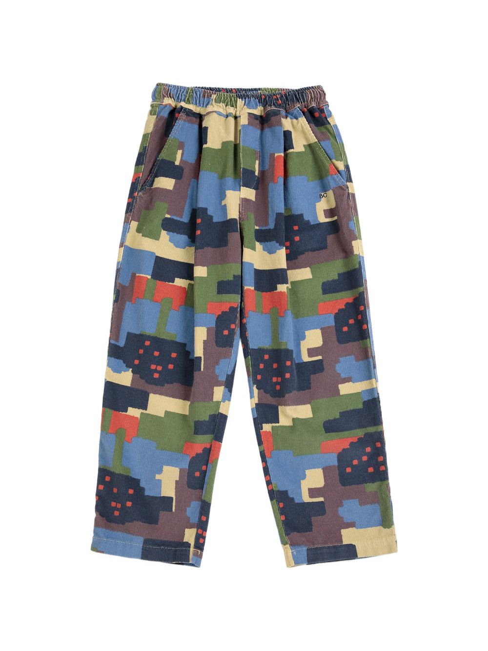 Pantaloni per bambino Bobo Choses Kids multicolore con stampa grafica all-over B226AC068 991 BOBO CHOSES KIDS 