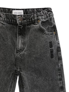 Jeans per bambino Bobo Choses grigio scuro con logo ricamato B226AC074 001 BOBO CHOSES KIDS 