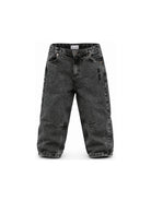 Jeans per bambino Bobo Choses grigio scuro con logo ricamato B226AC074 001 BOBO CHOSES KIDS 