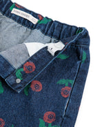 Gonna per bambina Bobo Choses in denim con stampa Stamp Bloom B226AC079 411 BOBO CHOSES KIDS 