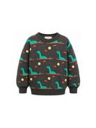 Maglione per bambino Bobo Choses Kids grigio con motivo dinosauro all-over B226AC087 071 BOBO CHOSES KIDS 