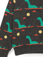 Maglione per bambino Bobo Choses Kids grigio con motivo dinosauro all-over B226AC087 071 BOBO CHOSES KIDS 