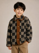 Giacca per bambino Bobo Choses marrone con motivo a quadri B226AC094 061 BOBO CHOSES KIDS 