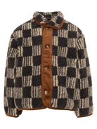 Giacca per bambino Bobo Choses marrone con motivo a quadri B226AC094 061 BOBO CHOSES KIDS 
