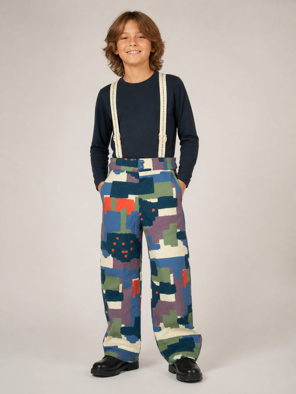 Salopette da sci per bambino Bobo Choses Kids multicolore con bretelle B226AC107 991 BOBO CHOSES KIDS 