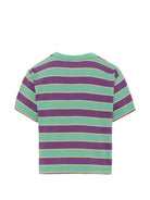 T-shirt per bambino Bobo Choses Kids multicolore con logo stampato sul davanti B226AC111 991 BOBO CHOSES KIDS 