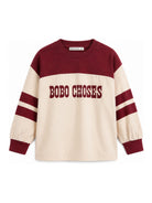 T-shirt per bambino Bobo Choses Kids multicolore con stampa logo sul davanti B226AC112 199 BOBO CHOSES KIDS 