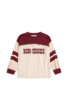T-shirt per bambino Bobo Choses Kids multicolore con stampa logo sul davanti B226AC112 199 BOBO CHOSES KIDS 