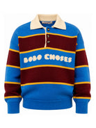 Felpa per bambino Bobo Choses Kids multicolore con design a righe orizzontali B226AC116 991 BOBO CHOSES KIDS 