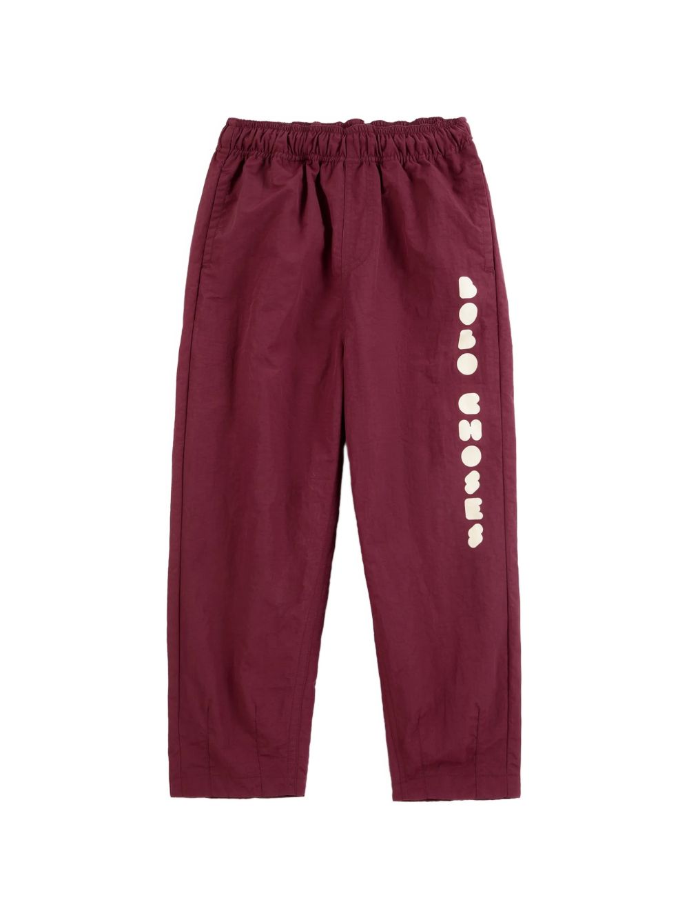 Pantaloni sportivi per bambino Bobo Choses borgogna con logo B226AC121 641 BOBO CHOSES KIDS 