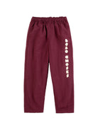 Pantaloni sportivi per bambino Bobo Choses borgogna con logo B226AC121 641 BOBO CHOSES KIDS 