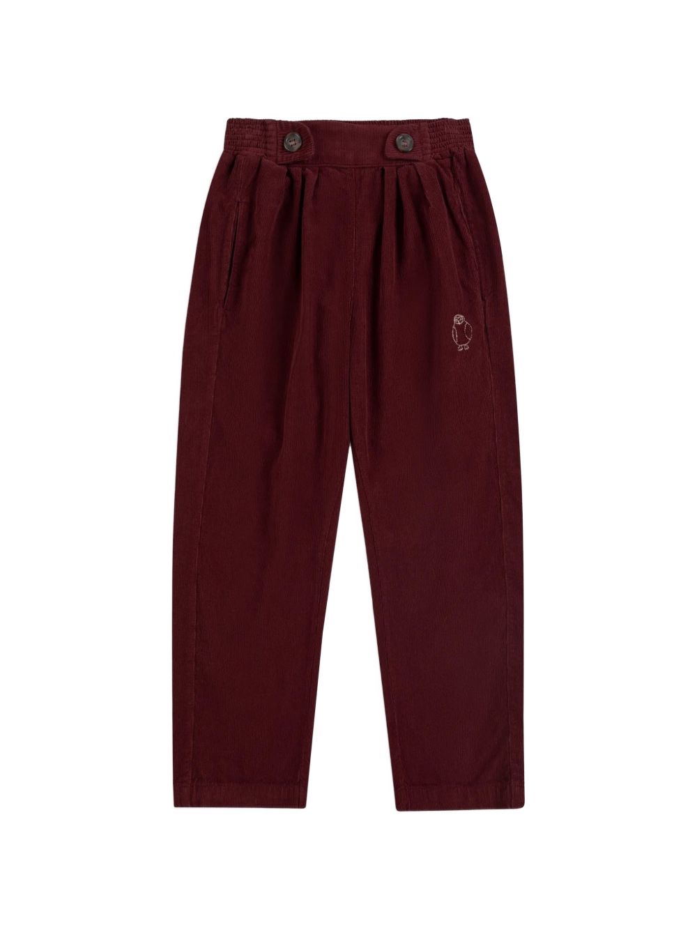 Pantaloni per bambino Bobo Choses borgogna in velluto a coste B226AC127 641 BOBO CHOSES KIDS 